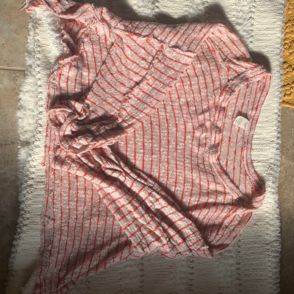 Free people distressed sweater